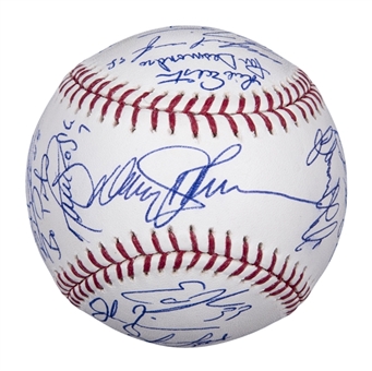 2012 Washington Nationals Team Signed Baseball With 27 Signatures Including Rookie of The Year Bryce Harper, Strasburg, and Zimmerman (PSA/DNA) 